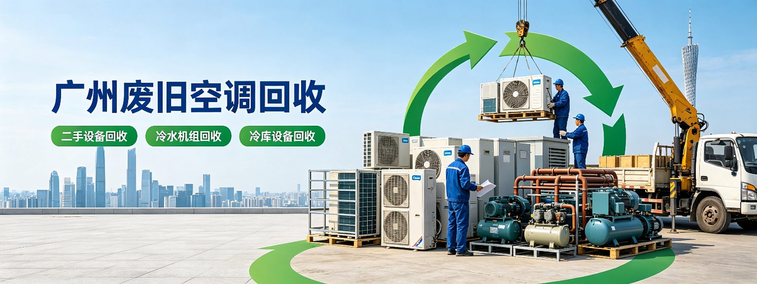 广州废旧空调回收现场